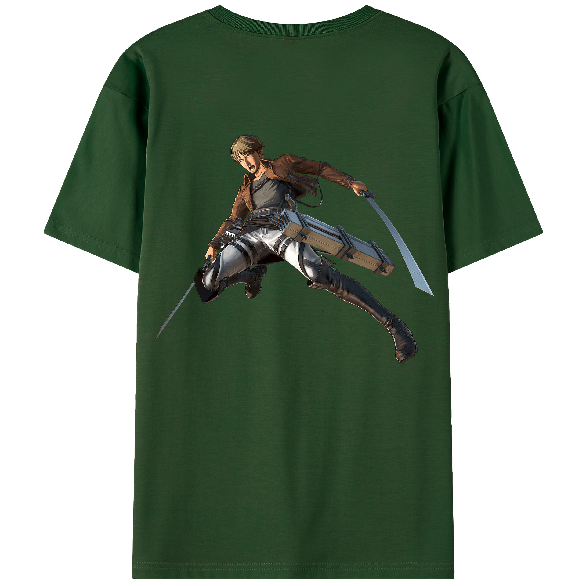 （画像用） 進撃の巨人 Attack on Titan 綿100％半袖Tシャツ（背面プリント）